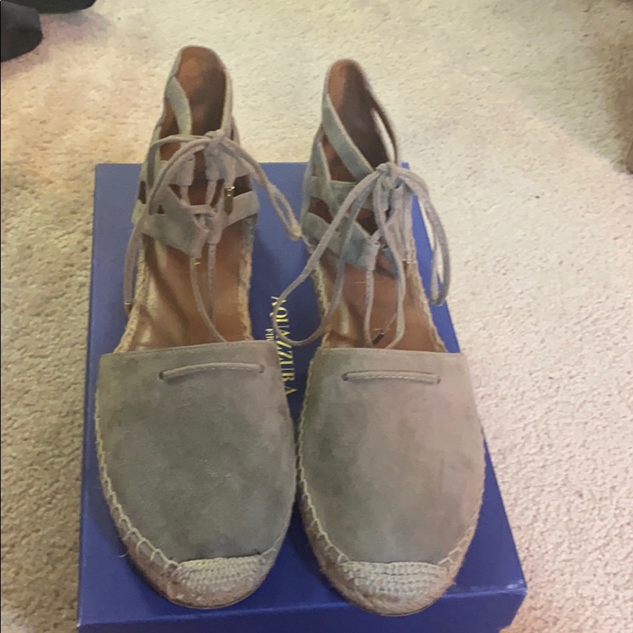 Aquazzura Suede Flat Espadrille